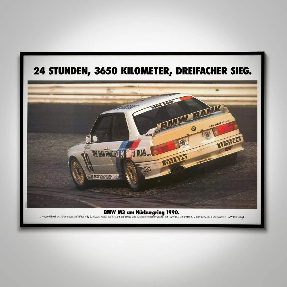 24 STUNDEN BMW POSTER