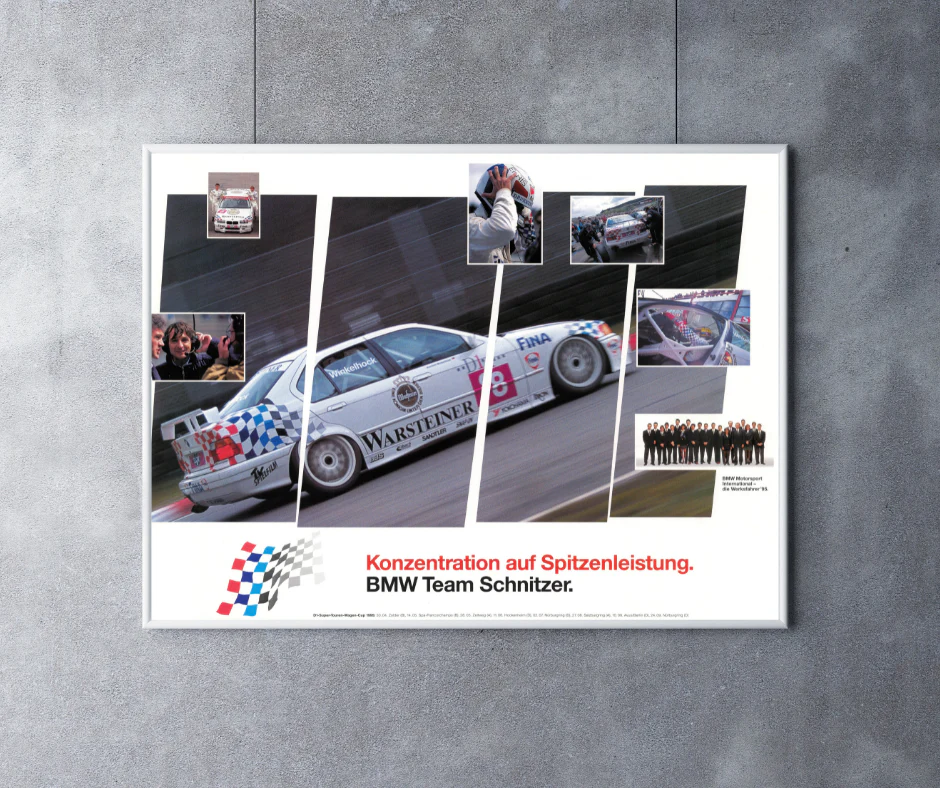 BMW TEAM SCHNITZER E36 POSTER