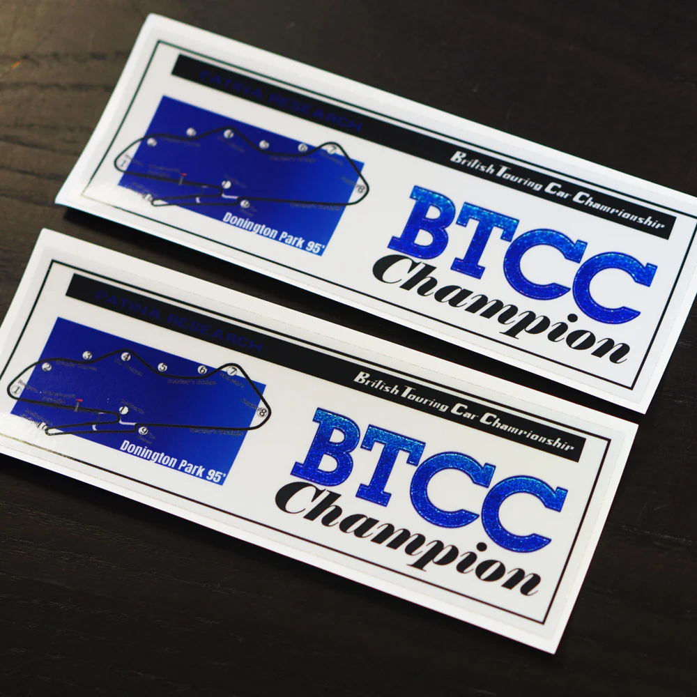 BTCC CHAMPION 7" STICKER - Image 2