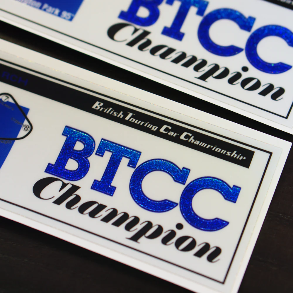 BTCC CHAMPION 7" STICKER - Image 3