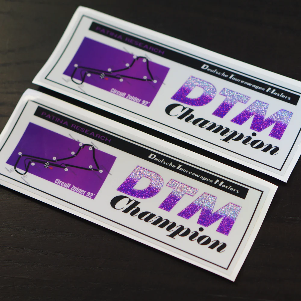 DTM CHAMPION 7" STICKER - Image 2