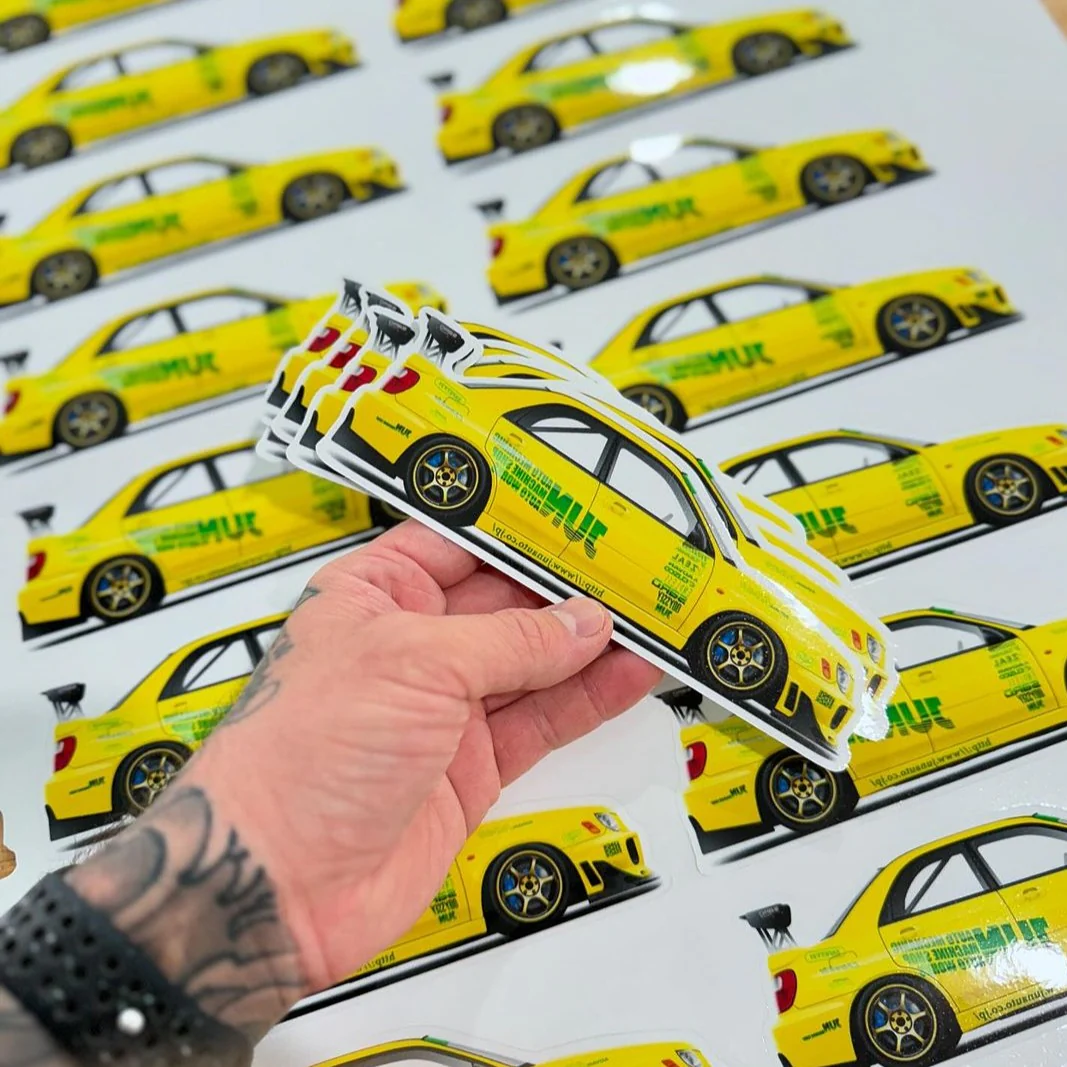 JUN SUPER LEMON 7" STICKER