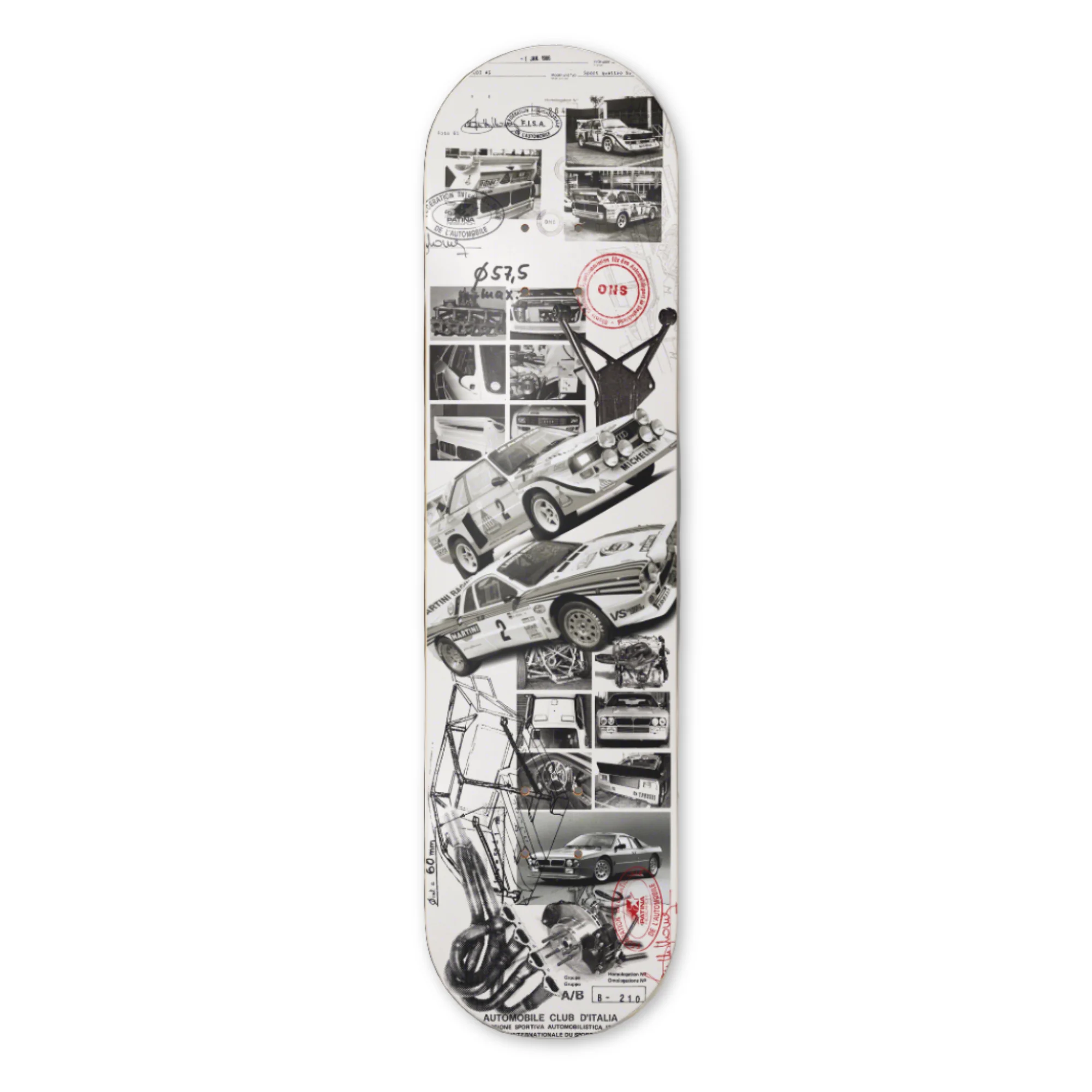 LANCIA VS AUDI GROUP B SKATEBOARD DECK