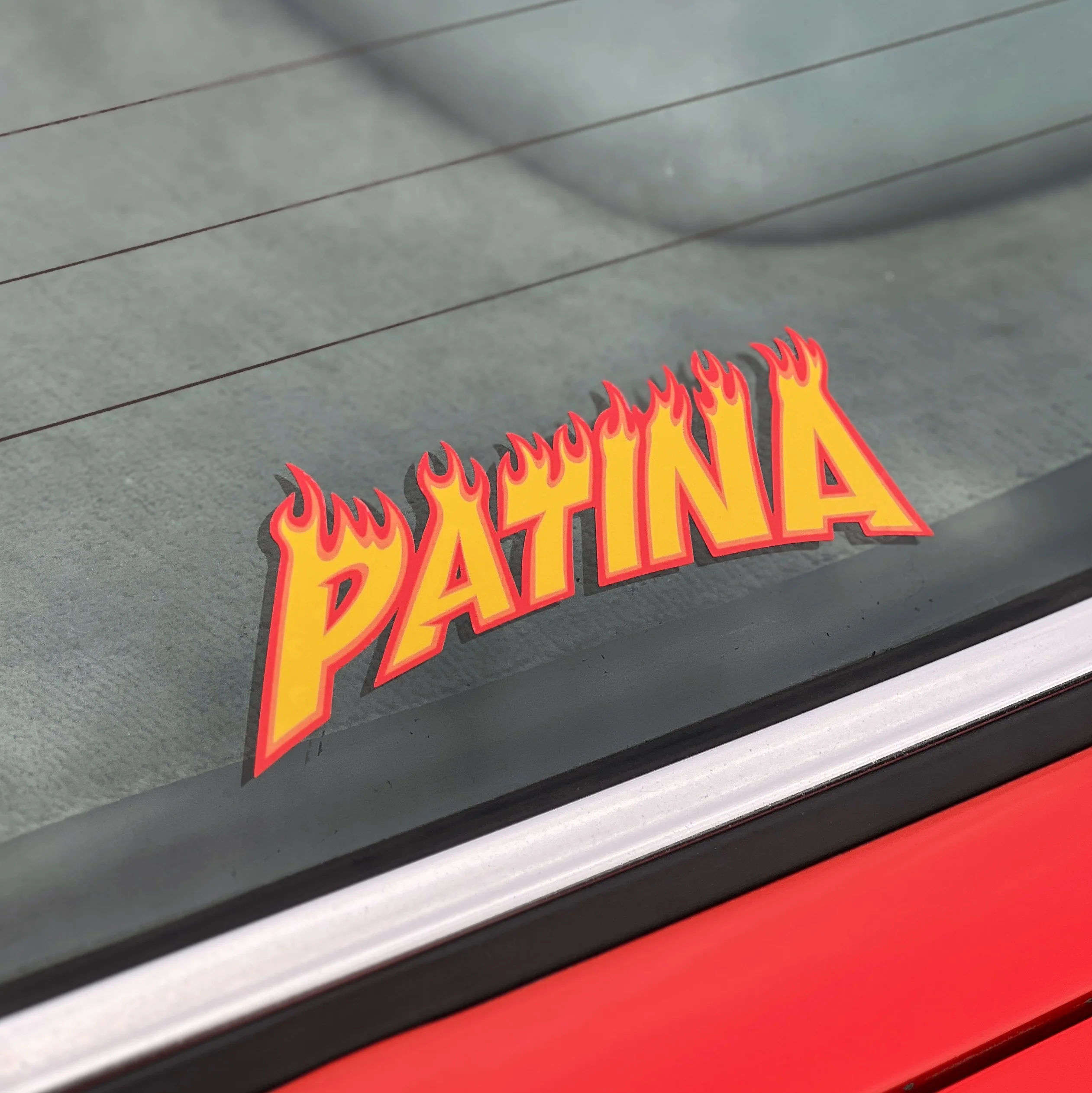 PATINA FLAMES 7” STICKER - Image 3