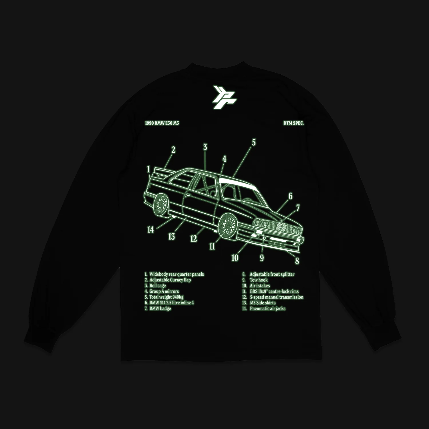 PR 30 LONGSLEEVE GLOW IN THE DARK SHIRT - Image 2