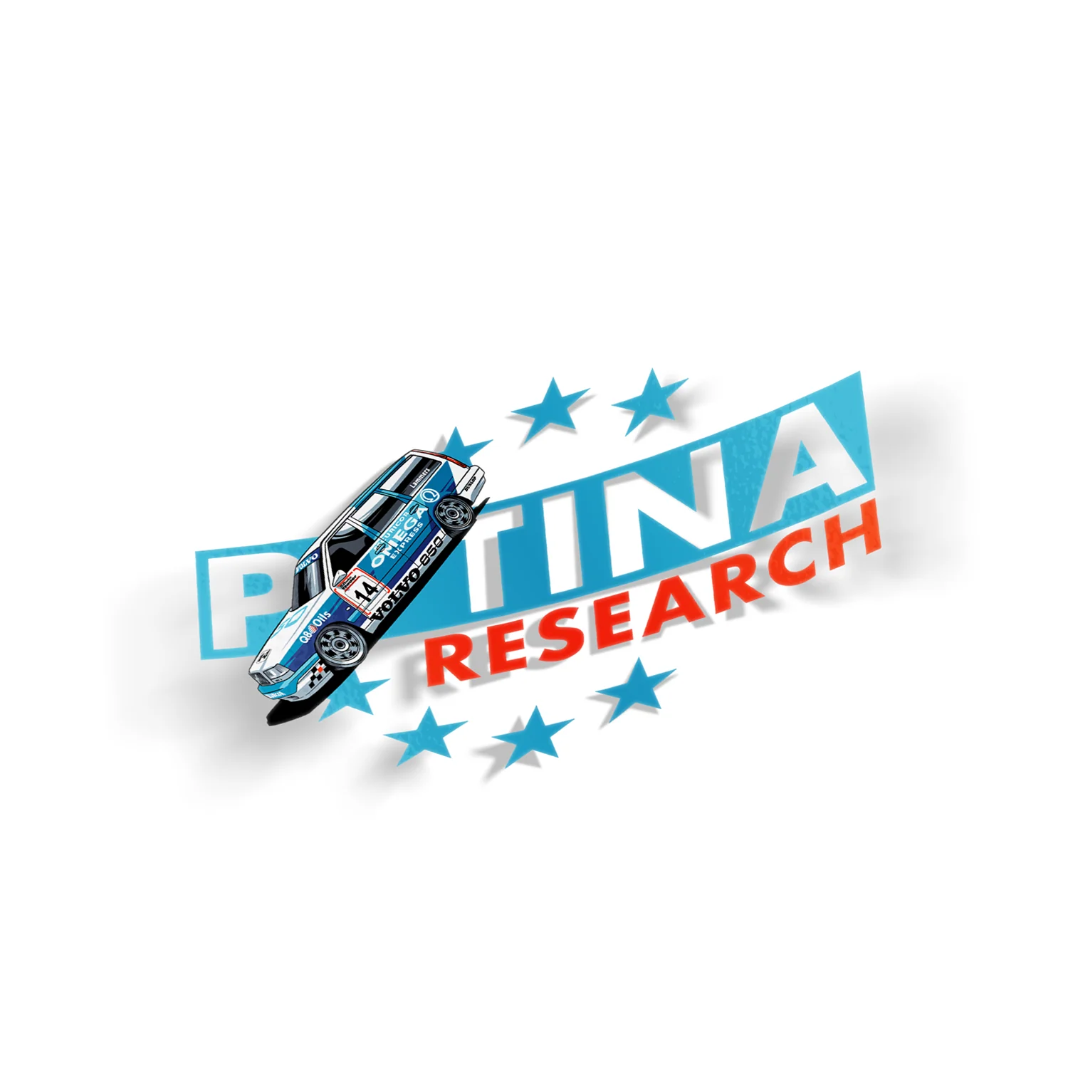PR 850 DIE CUT VOLVO 8 INCH STICKER