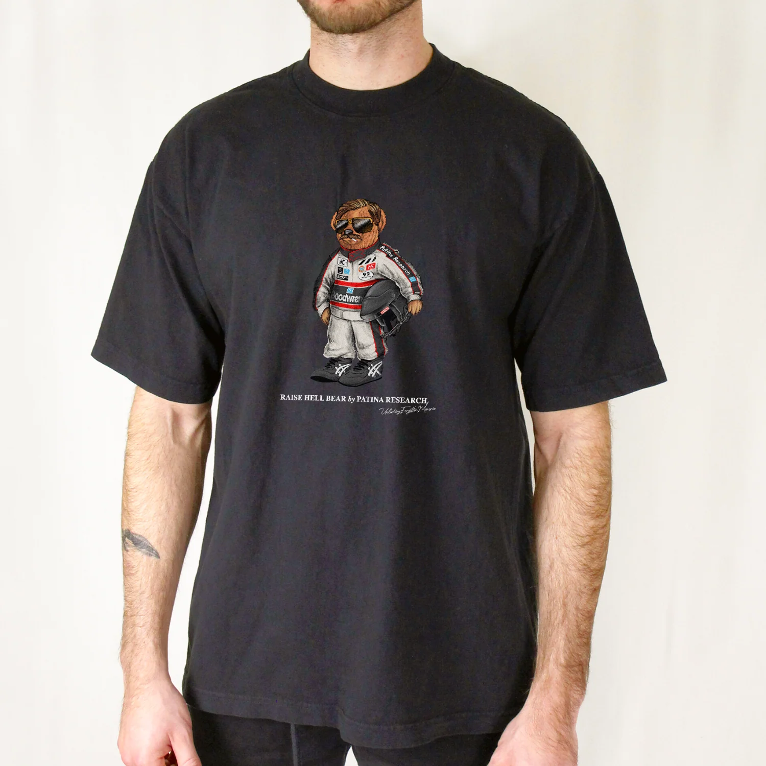 PRRAISEHELL BEAR HEAVYWEIGHT T-SHIRT - Image 3