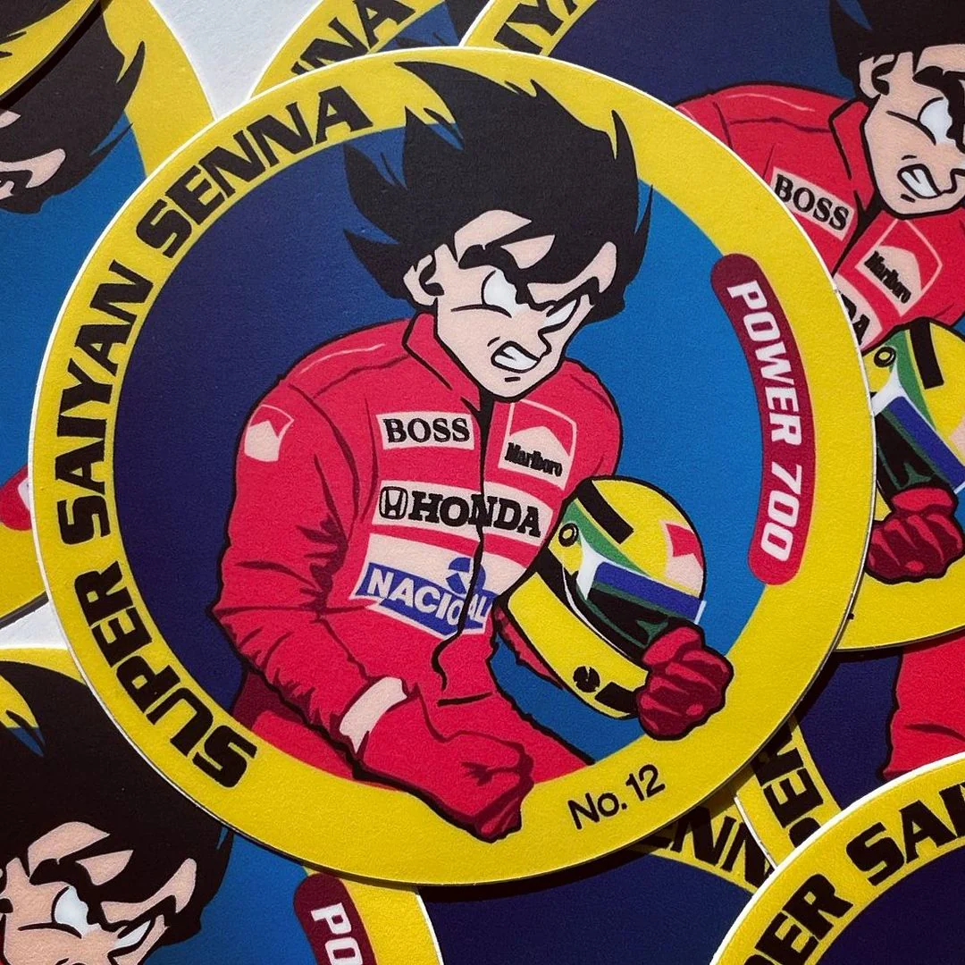 SUPER SAIYAN SENNA 4 INCH STICKER - Image 2
