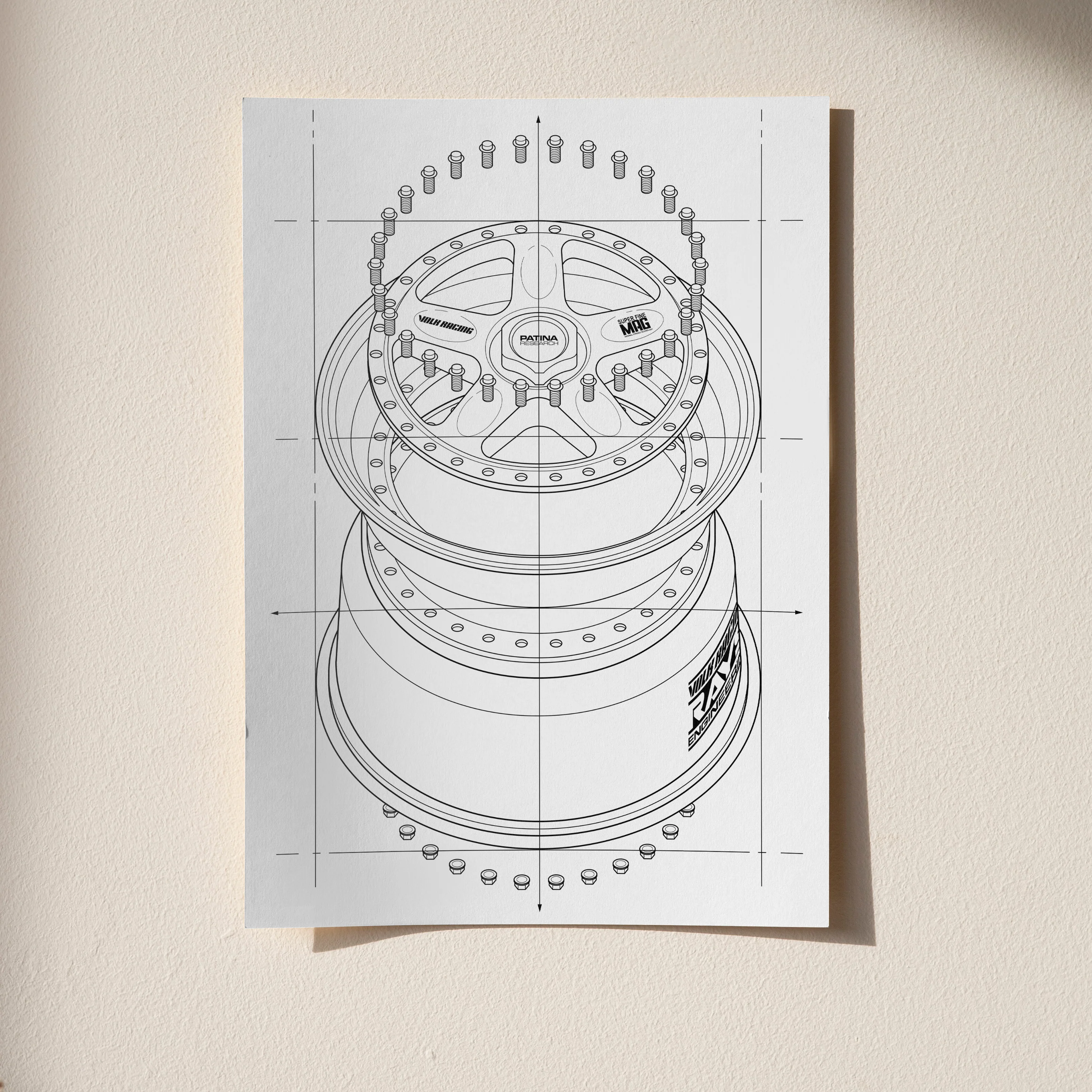 VOLK SUPER FINE MAG BLUEPRINT POSTER - Image 2